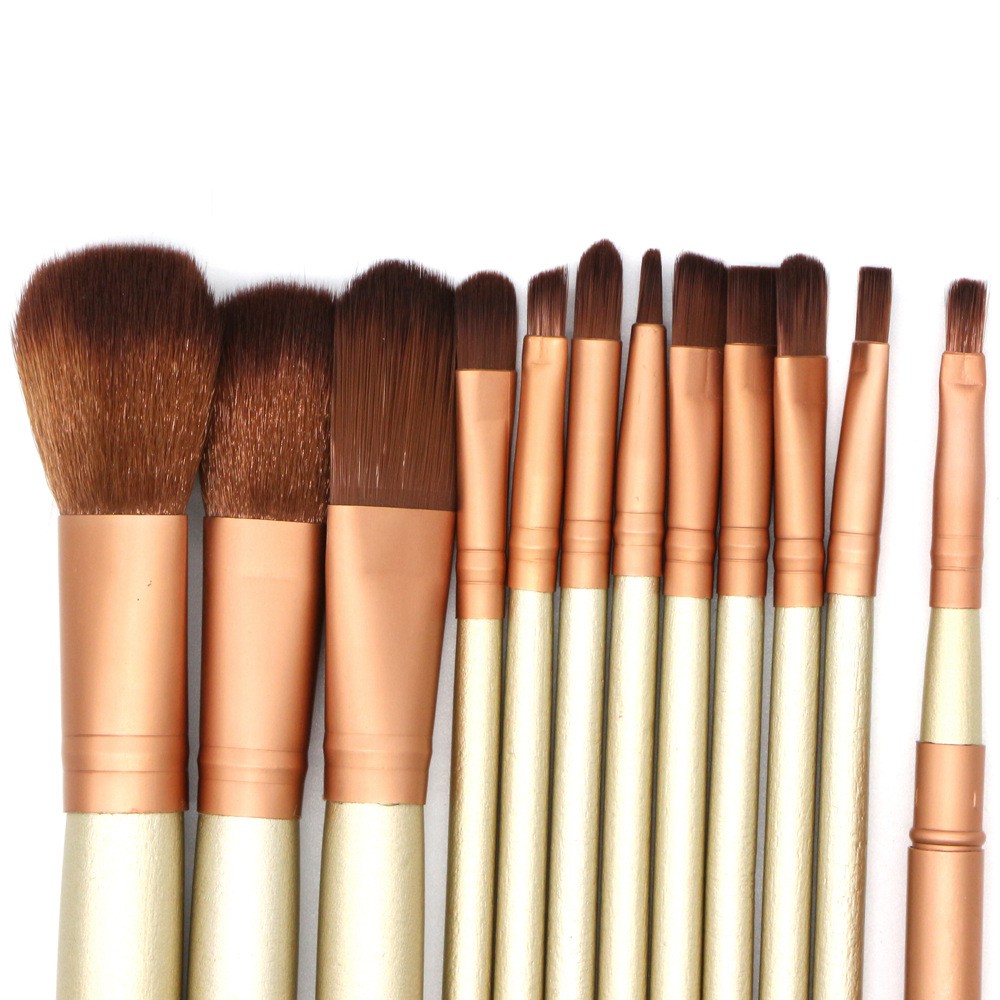 Gold Color Makeup Makeup Brush Set