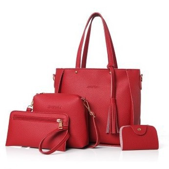 Fashion Simple Lychee Pattern All-match Shoulder Bag Messenger Bag Handbag