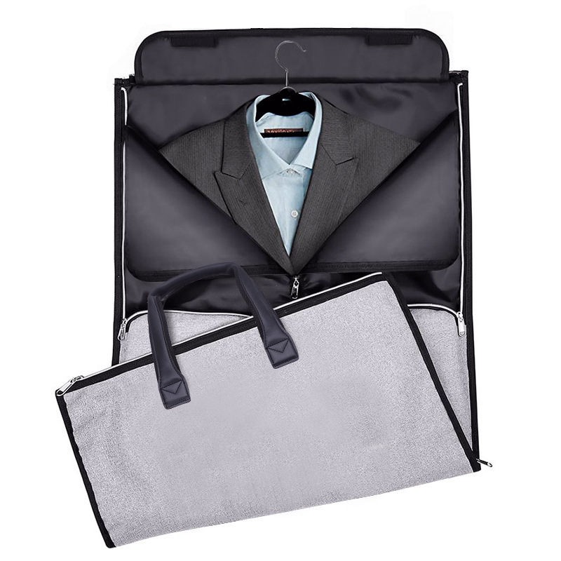 Large-capacity travel bag portable cylinder folding suit bag