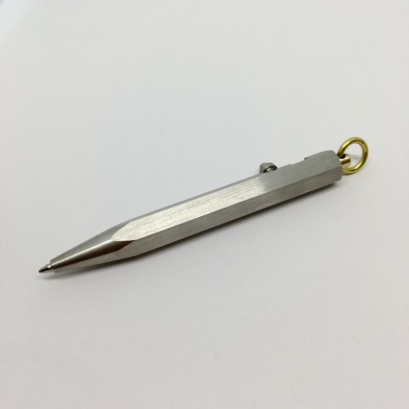 Six-sided stainless steel brass pen