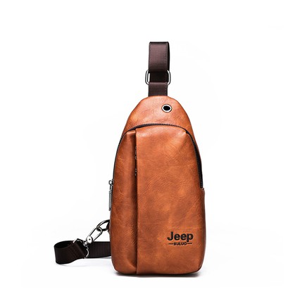 Leather sports running mobile phone bag