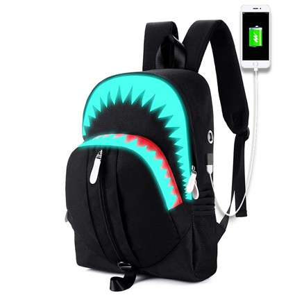 Luminous Shark USB Function Backpack