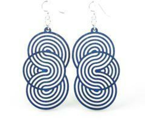 Seamless Circle Earrings # 1373 TEAL 