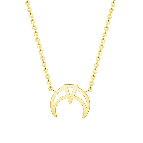 Dainty Crescent Moon Charm Necklaces For Women