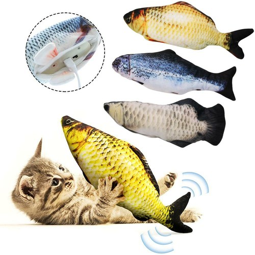 Electronic Pet Cat Toy Electric USB Charging Simulation Fish Toys SP AROWANA 