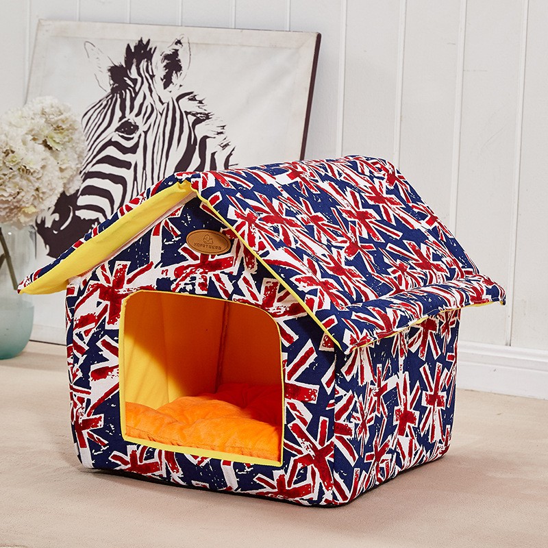 Warm Winter House Kennel Semi-enclosed Dog Kennel Cat Kennel Household Four Seasons General Small And Medium Pet Kennel Removable And Washable