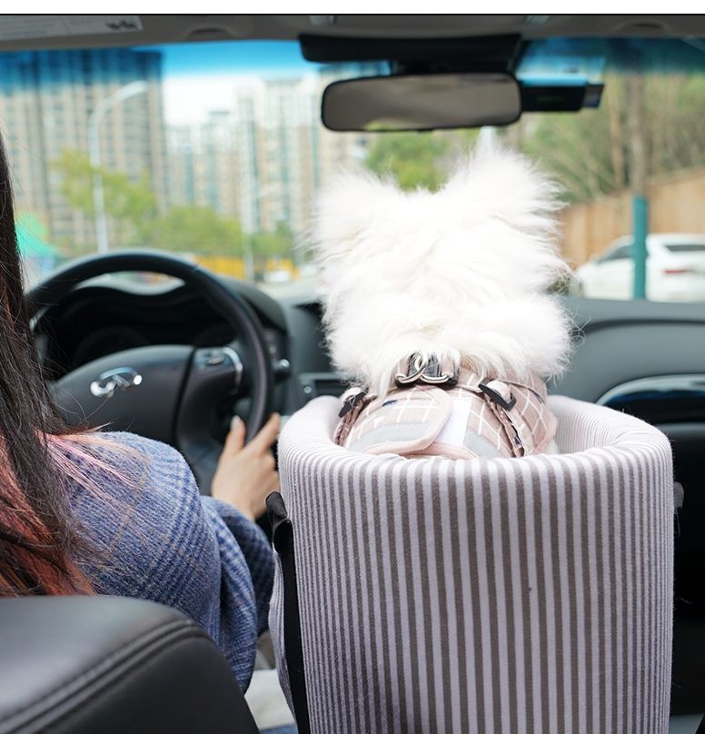 Dog Central Control Nest Car Artifact Car Kennel Safety Seat Teddy Pomeranian Cat Supplies Pet Car Mat
