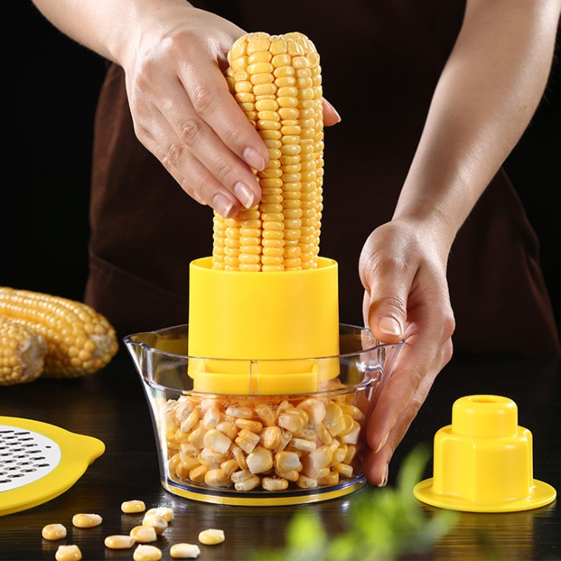 Peeling Corn Artifact Household Planing Corn Thresher Corn Thresher Stripper Small Kitchen Gadget Set