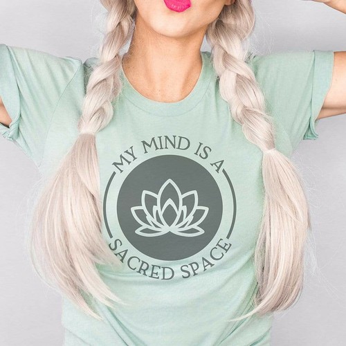 My Mind Is A Sacred Space Graphic T-Shirt - IN127