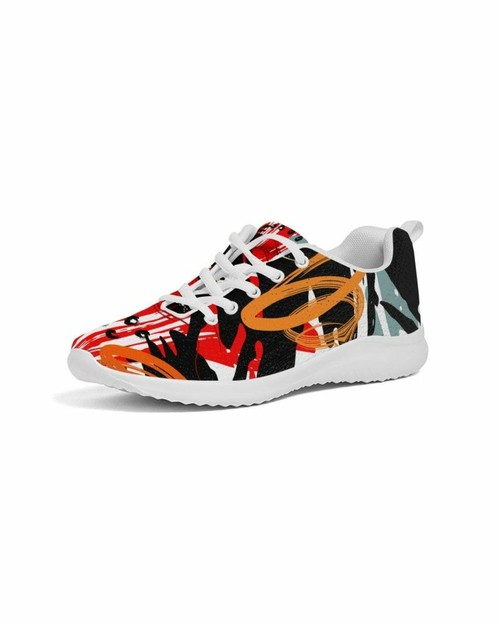 Men's Athletic Shoe, Multicolor Low Top Canvas Running Shoes - 014MPE