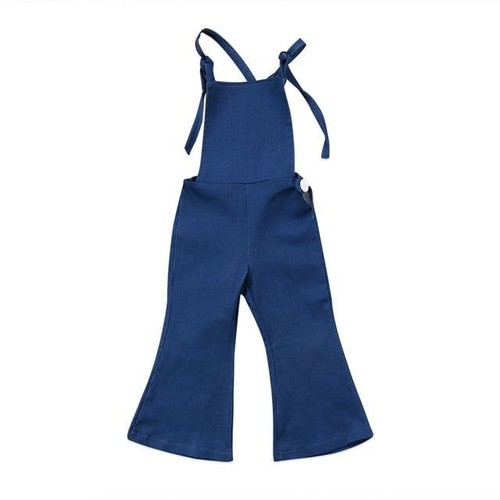 Pudcoco Girl Clothes Toddler Kids Girls Denim Strap Bib Pants Romper J