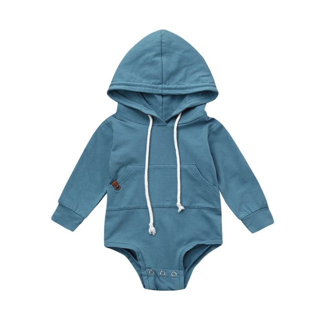 Fashion Newborn Infant Baby Boy Girl Hooded Romper