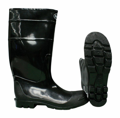 Boss 8008681 Black PVC Unisex Rain Boots, Size 7