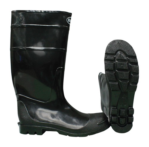 Boss 8008685 Black PVC Unisex Boots, Size 10 US