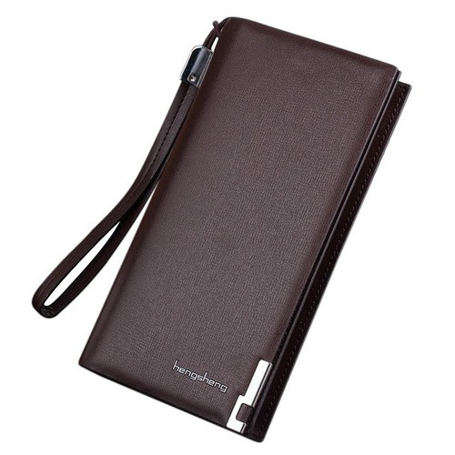 top brand wallet men  Long Bifold Business Leather