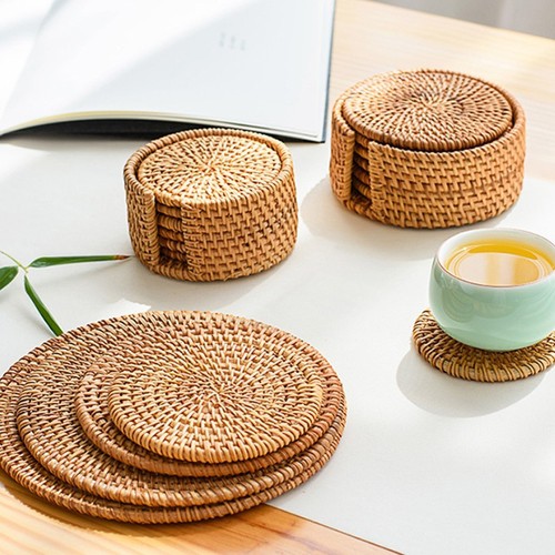 Placemat Pad Coasters Kitchen Table Mats rattan