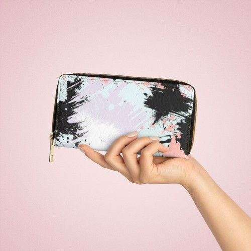 zipper-wallet-white-peach-multicolor-abstract-style-purse