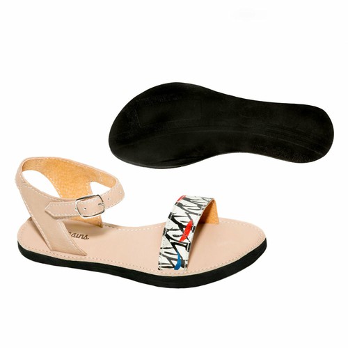 Hand Painted Ankle Strap Sandal