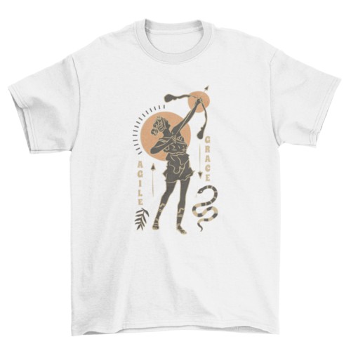 Greco Roman archer girl t-shirt design
