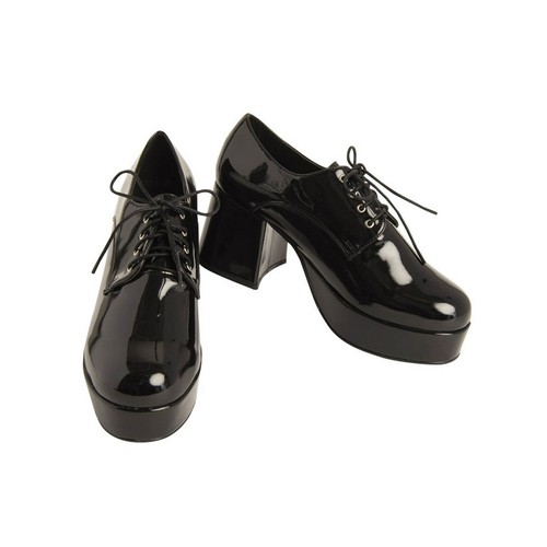 Rubies 283959 Mens Pimp Platform Black Shoes, Size 12-13