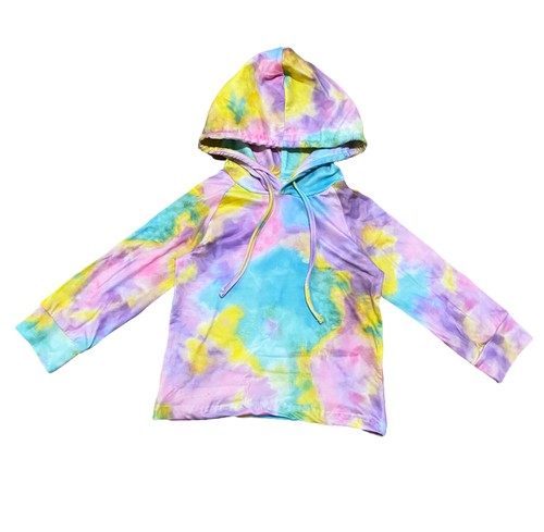 Al Limited Little Big Girls Boutique Pastel Tie Dye Hoodie Sweatshirt