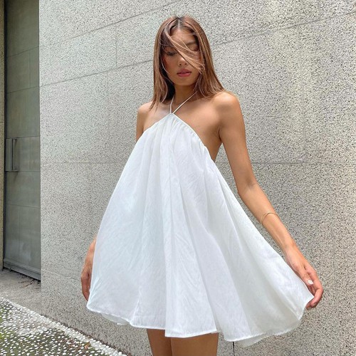 Summer Sexy Loose Backless Dress
