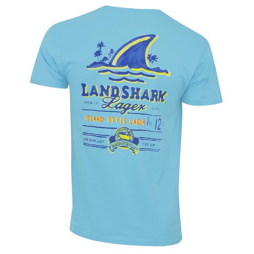 Landshark 35407-XX-Large Landshark Aqua Mens T-Shirt - 2XL