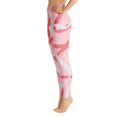 "Be You" - Leggings - ABSTRACT SOFT ROSE