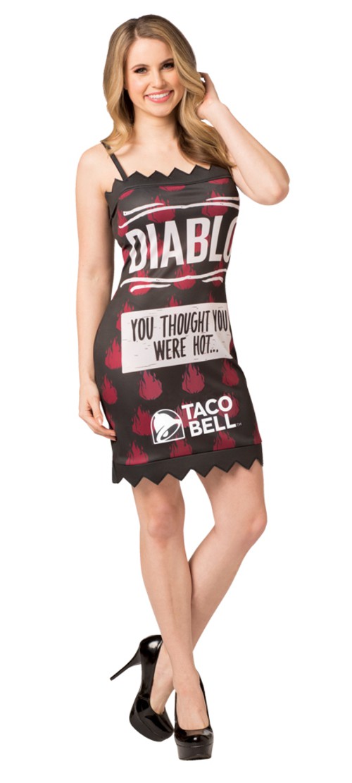 Morris Costumes GC3570ML Taco Bell Packet Diablo Dress, Size 6-12